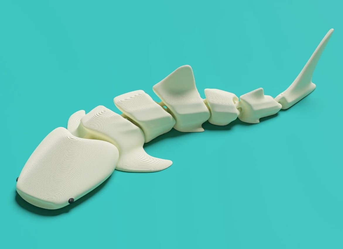 3d printed animals_flexi shark